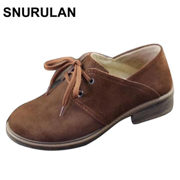 snurulan shoes women oxfords shoes brown leather flat round toe lace up women flats 2017 female spring/autumn footwear, Black
snurulan shoes women oxfords shoes brown leather flat round toe lace up women flats 2017 female spring/autumn footwear, Black