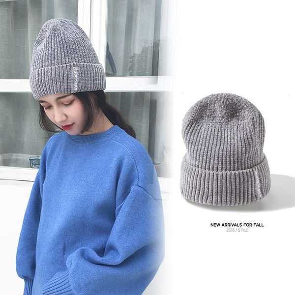autumn and winter new knit hat thick warm hat fashion head hat casual cat, Blue;gray
autumn and winter new knit hat thick warm hat fashion head hat casual cat, Blue;gray