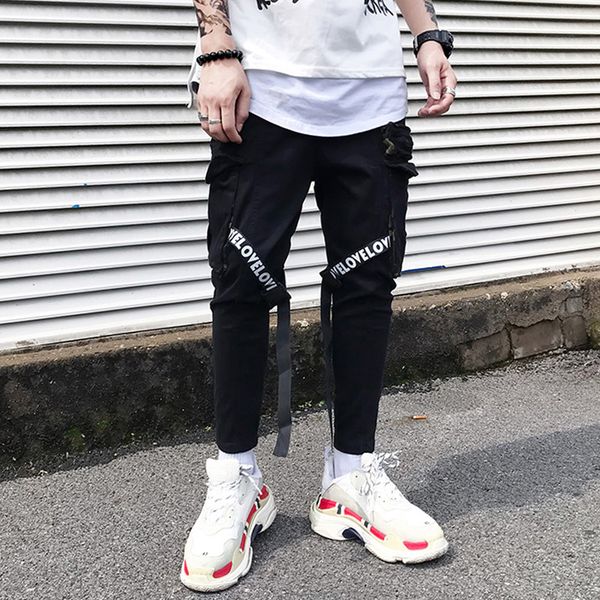 high street hip hop harem pant men fashion casual pant ribbons splice sweatpants joggers trouser male embroidery pants us s, Black
high street hip hop harem pant men fashion casual pant ribbons splice sweatpants joggers trouser male embroidery pants us s, Black