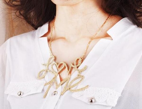 style european and american jewelry wholesale oversize punk rock heavy metal love me short style necklace classic fashionable delicate, Silver
style european and american jewelry wholesale oversize punk rock heavy metal love me short style necklace classic fashionable delicate, Silver