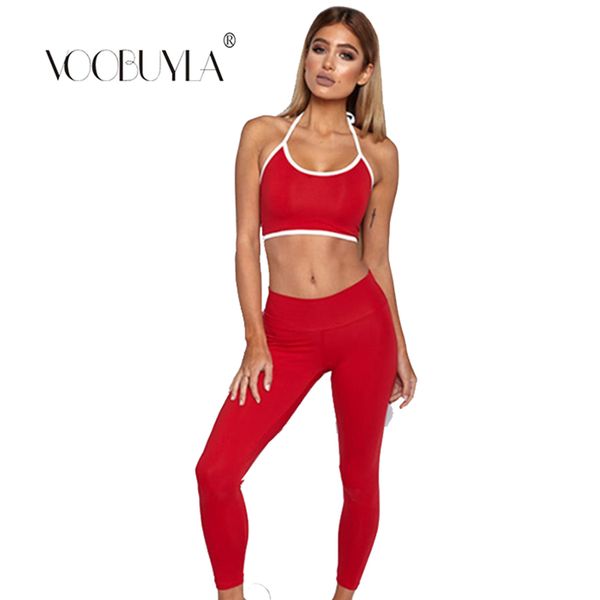 voobuyla women slim yoga sets sleeveless exercise shirts gym clothes spandex running tights sports leggings fitness running sets, Black;blue
voobuyla women slim yoga sets sleeveless exercise shirts gym clothes spandex running tights sports leggings fitness running sets, Black;blue