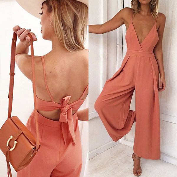fashion jumpsuit women causal deep v neck back bow jumpsuit clubwear overall bodycon romper combinaison femme, Black;white
fashion jumpsuit women causal deep v neck back bow jumpsuit clubwear overall bodycon romper combinaison femme, Black;white