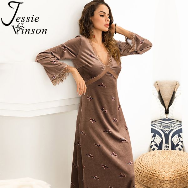 jessie vinson v-neck long sleeve lace splicing floral print velvet long dress women plus size velour maxi dresses for party, Black;gray
jessie vinson v-neck long sleeve lace splicing floral print velvet long dress women plus size velour maxi dresses for party, Black;gray