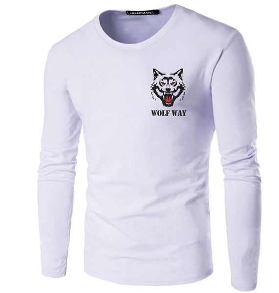 mens wolf patter long sleeved t-shirts o-neck cotton plus size clothing, White;black
mens wolf patter long sleeved t-shirts o-neck cotton plus size clothing, White;black