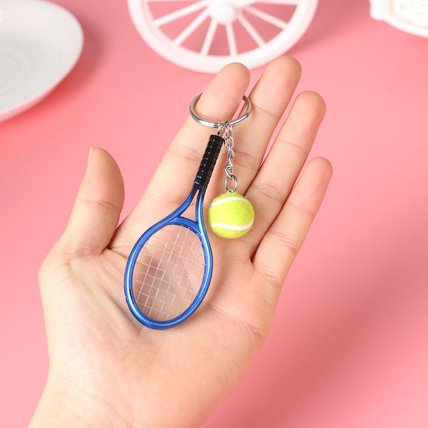 new 6 colors mini tennis racket ball keychain key ring bag accessories charm gift women fashion accessories, Silver
new 6 colors mini tennis racket ball keychain key ring bag accessories charm gift women fashion accessories, Silver