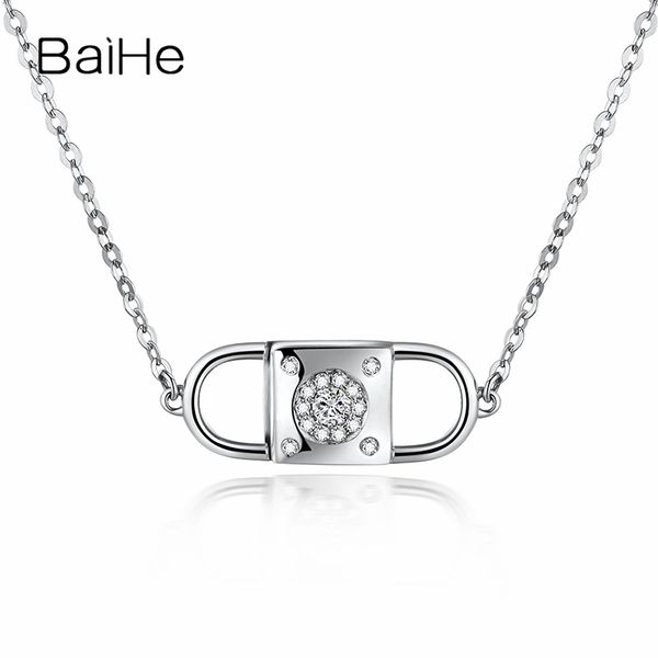 baihe solid 18k white gold 0.05ct certified h/si 100% genuine natural diamond women trendy fine jewelry elegant gift necklaces, Silver
baihe solid 18k white gold 0.05ct certified h/si 100% genuine natural diamond women trendy fine jewelry elegant gift necklaces, Silver