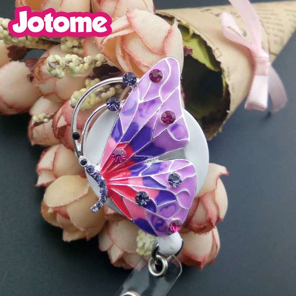 new fashion women jewelry multicolor rhinestone enamel butterfly id badge holder nurse medical retractable card reel, Slivery;golden
new fashion women jewelry multicolor rhinestone enamel butterfly id badge holder nurse medical retractable card reel, Slivery;golden