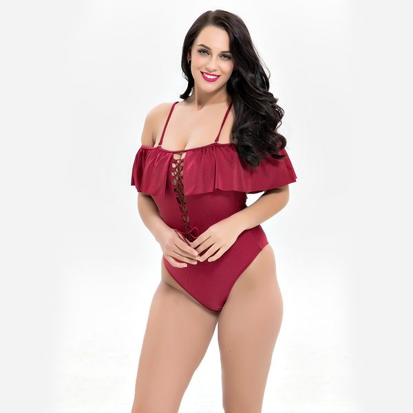 Women Casual Off Shoulder Bikini Swimwear Ruffle Padded Elastic One Piece Solid Color Plus Size Fashion Bikini Swimwear
Women Casual Off Shoulder Bikini Swimwear Ruffle Padded Elastic One Piece Solid Color Plus Size Fashion Bikini Swimwear