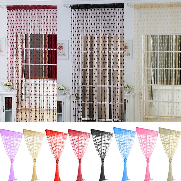 kitchen solid romantic love pattern line string curtain window door sheer curtain for living room home decoration 100cm*200cm
kitchen solid romantic love pattern line string curtain window door sheer curtain for living room home decoration 100cm*200cm