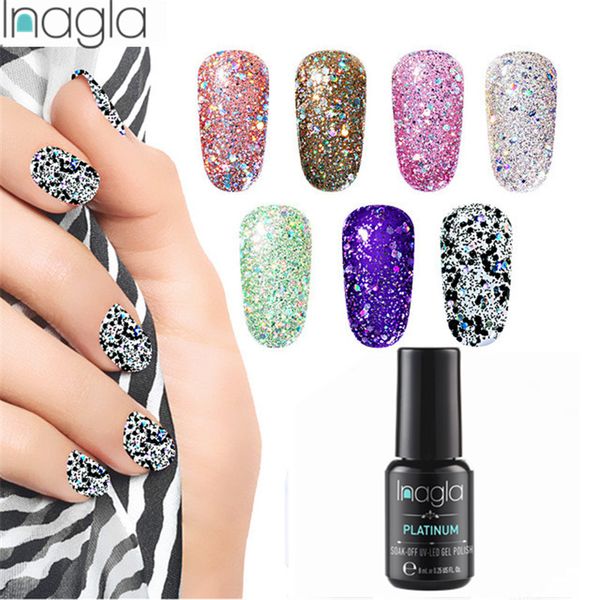 inagla nail gel glitter gel manicure shiny nail polish soak off uv led diamond polish vernis semi permanent gellak, Red;pink
inagla nail gel glitter gel manicure shiny nail polish soak off uv led diamond polish vernis semi permanent gellak, Red;pink