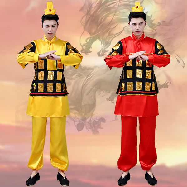 ancient soldiers costumes men's clothing armor drama performance clothing generals hanfu stage performance, Black;red
ancient soldiers costumes men's clothing armor drama performance clothing generals hanfu stage performance, Black;red