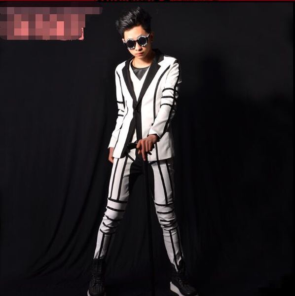 male nightclub singer white mosaics suit big bar stage costumes. m-6xl, White;black
male nightclub singer white mosaics suit big bar stage costumes. m-6xl, White;black