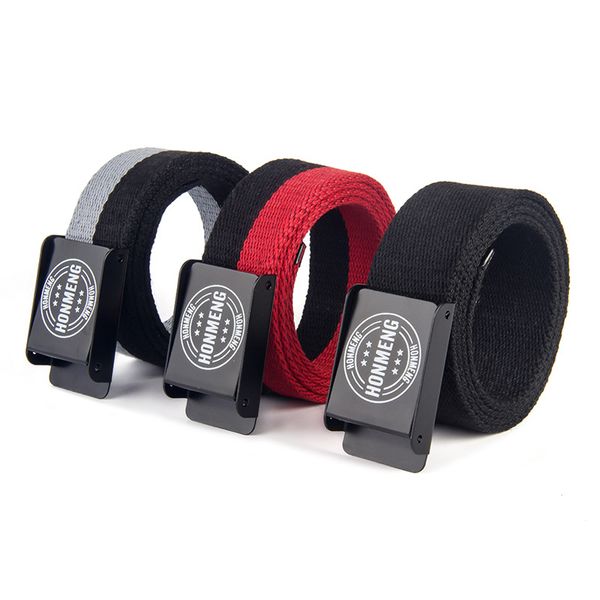 new double-sided stitching casual wild canvas belt men smooth buckle tide young students men canvas belt, Black;brown
new double-sided stitching casual wild canvas belt men smooth buckle tide young students men canvas belt, Black;brown
