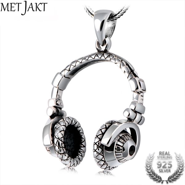 metjakt hip-hop headset pendants solid 925 sterling silver pendant for necklace for men's punk rock jewelry(only pendant
metjakt hip-hop headset pendants solid 925 sterling silver pendant for necklace for men's punk rock jewelry(only pendant