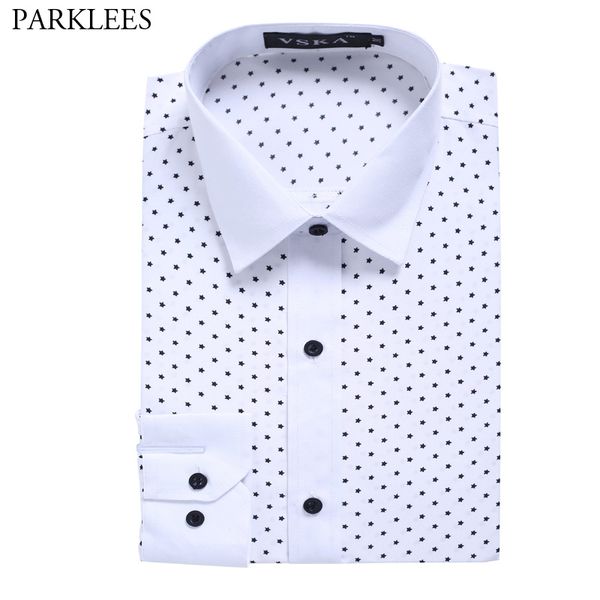 white polka dot casual shirt men slim fit chemise homme 2018 brand new long sleeve mens dress shirts camisa social masculina 2xl, White;black
white polka dot casual shirt men slim fit chemise homme 2018 brand new long sleeve mens dress shirts camisa social masculina 2xl, White;black