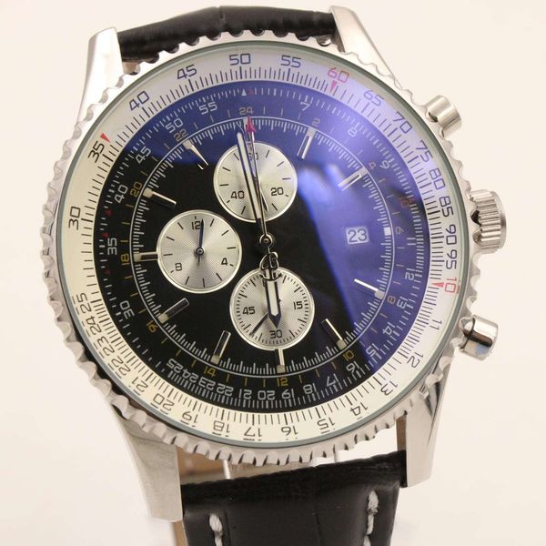 mens watches navitime world quartz chronograph watch for pilots round dial with black leather strap christmas gift fu69, Slivery;brown
mens watches navitime world quartz chronograph watch for pilots round dial with black leather strap christmas gift fu69, Slivery;brown