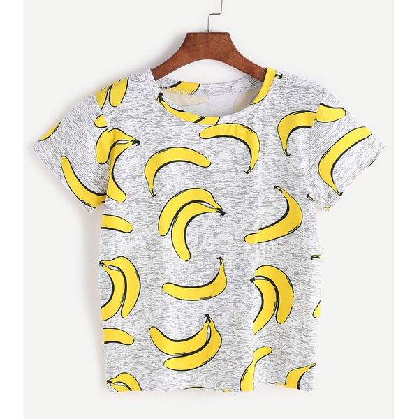 women summer t shirt short sleeve banana printed t-shirt cropped harajuku girls funny t shirts ropa mujer femenina, White
women summer t shirt short sleeve banana printed t-shirt cropped harajuku girls funny t shirts ropa mujer femenina, White