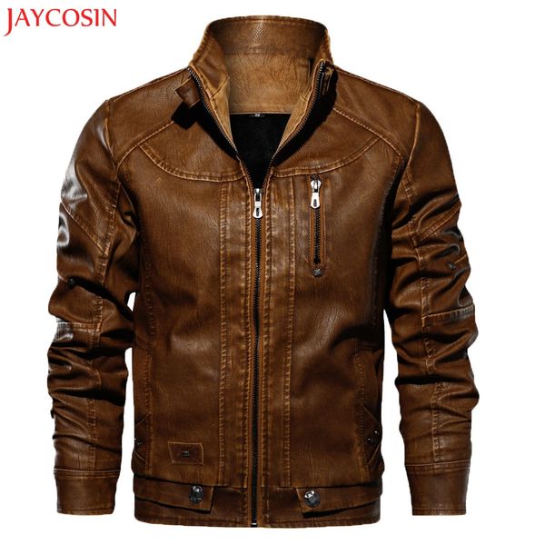 jaycosin men's autumn winter casual polyester long sleeve solid stand zipper leather jacket solid black,brown,yellow z1005
jaycosin men's autumn winter casual polyester long sleeve solid stand zipper leather jacket solid black,brown,yellow z1005
