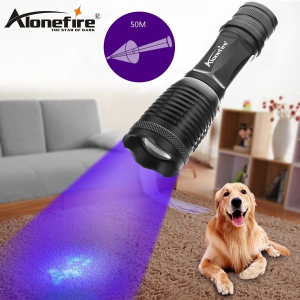 alonefire high power e007 xpe led zoom uv light flashlight 395nm torch lamp uv travel safety detectio 18650 rechargeable battery
alonefire high power e007 xpe led zoom uv light flashlight 395nm torch lamp uv travel safety detectio 18650 rechargeable battery