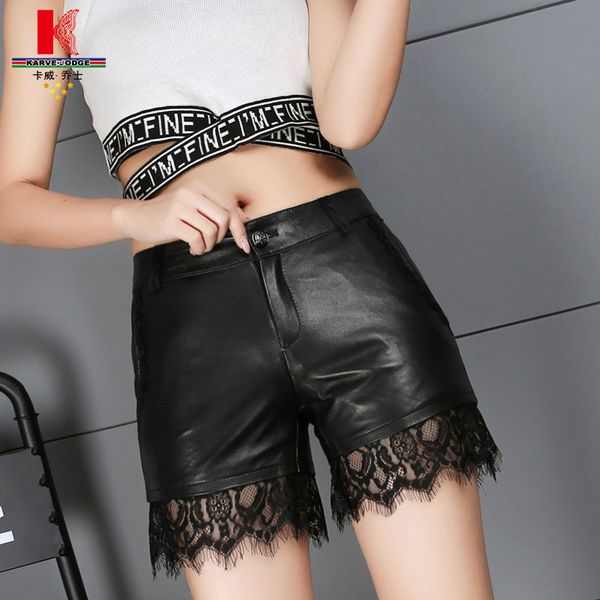 2018 new spring pants women lace short prey trendy new look korean fashion plus size leather short pants black, White;black
2018 new spring pants women lace short prey trendy new look korean fashion plus size leather short pants black, White;black