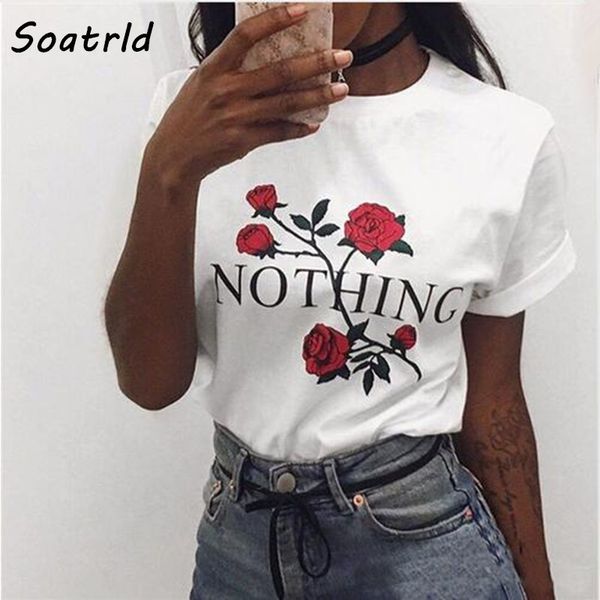 blusas femininas harajuku blouse rose print women's blouse shirts woman clothing short sleeves o-neck casual tee, White
blusas femininas harajuku blouse rose print women's blouse shirts woman clothing short sleeves o-neck casual tee, White