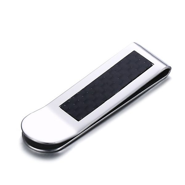 

men's money clip carbon money holder clamp dollar wallet cash purse holder bill pocket money clips male, Black