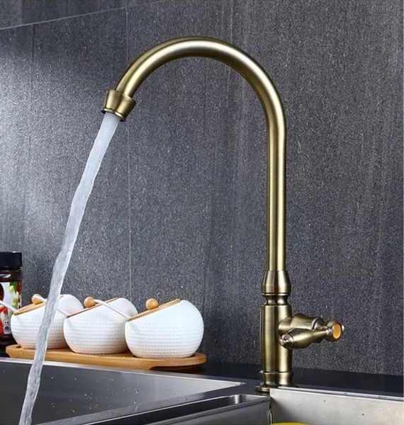 Kitchen Faucets Antique Color Cozinha Faucet Brass Swivel Spout Kitchen Faucet Single Handle Vessel Sink Mixer Tap
Kitchen Faucets Antique Color Cozinha Faucet Brass Swivel Spout Kitchen Faucet Single Handle Vessel Sink Mixer Tap