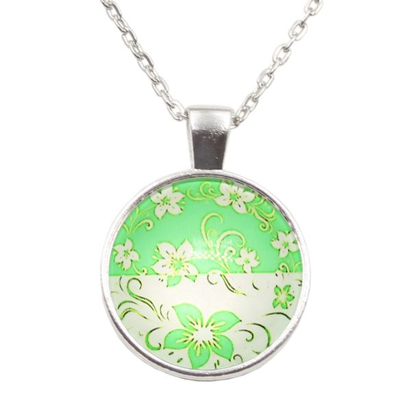 new brand jewelry flower charming glass cabochon silver plated long pendant necklace for women gift
new brand jewelry flower charming glass cabochon silver plated long pendant necklace for women gift