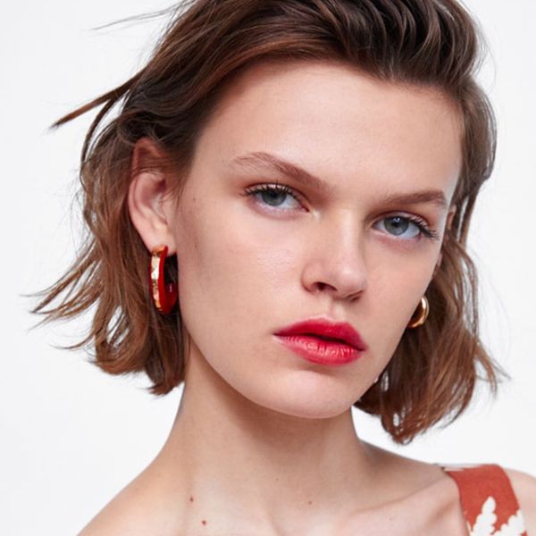 aoteman fashion women brand maxi statement earrings charm red earring gold metal hoop earrings for women, Golden;silver
aoteman fashion women brand maxi statement earrings charm red earring gold metal hoop earrings for women, Golden;silver