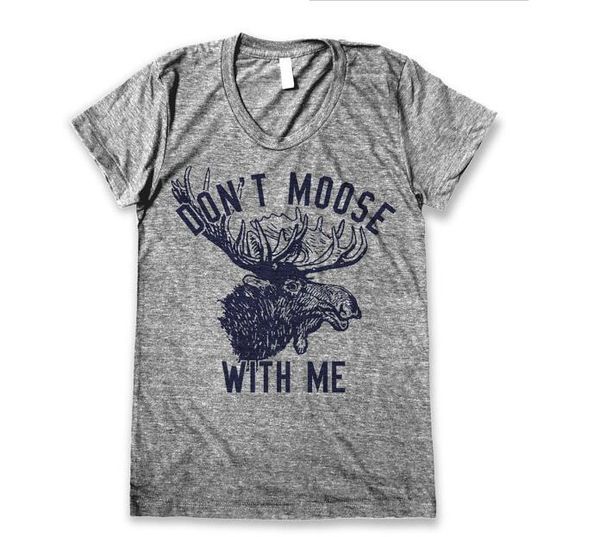 wholesale don't moose with me elk print women's t-shirt plus size 2xl women's short sleeve summer t-shirt, White
wholesale don't moose with me elk print women's t-shirt plus size 2xl women's short sleeve summer t-shirt, White