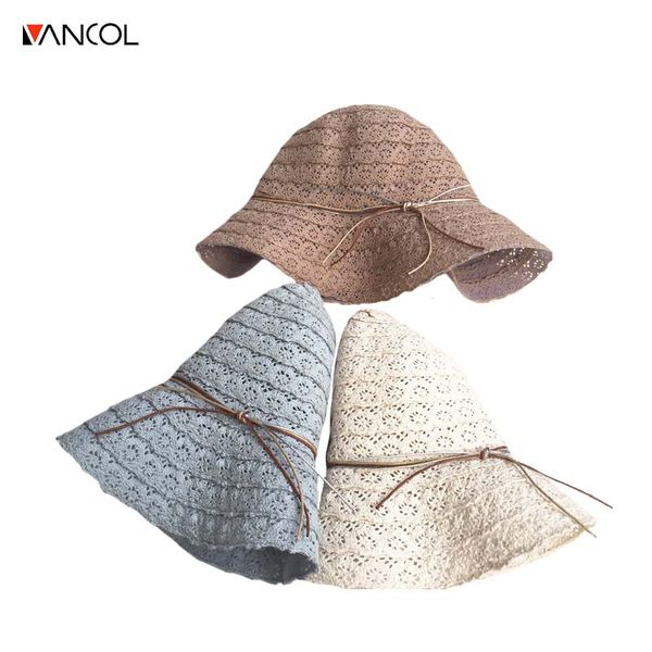vancol bowknot straw hats for women summer beach fashion sun hat floppy wide brim foldable panama hollow out lace wide brim hat, Blue;gray
vancol bowknot straw hats for women summer beach fashion sun hat floppy wide brim foldable panama hollow out lace wide brim hat, Blue;gray