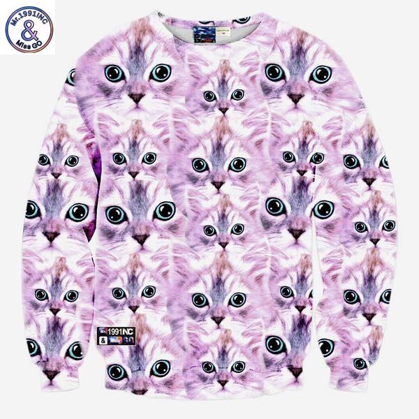 2017 г-н 1991inc harajuku стиль мужчины / женщины повседневная толстовки смешно печати голубые глаза кошки животные 3d кофты тонкий топы пул, Black
2017 г-н 1991inc harajuku стиль мужчины / женщины повседневная толстовки смешно печати голубые глаза кошки животные 3d кофты тонкий топы пул, Black