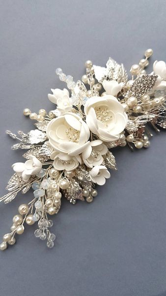 hair ornaments wedding hair accessories floral headdress romantic lace hairwear flower wedding bride hair accessories bridal, Silver
hair ornaments wedding hair accessories floral headdress romantic lace hairwear flower wedding bride hair accessories bridal, Silver
