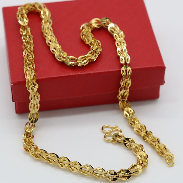 20 inches long unique style mens womens necklace chain 18k yellow gold filled fashion accessories, Silver
20 inches long unique style mens womens necklace chain 18k yellow gold filled fashion accessories, Silver