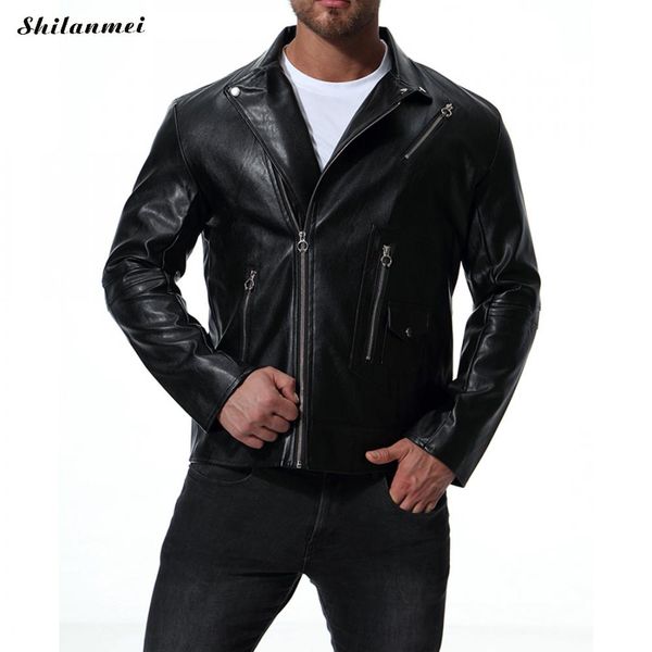 plus size 5xl men's leather jackets zipper turn down collar coats male motorcycle pu leather jacket casual slim clothing, Black;brown
plus size 5xl men's leather jackets zipper turn down collar coats male motorcycle pu leather jacket casual slim clothing, Black;brown