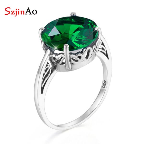 szjinao custom unique luxury solid 925 sterling silver rings for women emerald may birthstone ring vintaga style fine jewelry, Golden;silver
szjinao custom unique luxury solid 925 sterling silver rings for women emerald may birthstone ring vintaga style fine jewelry, Golden;silver