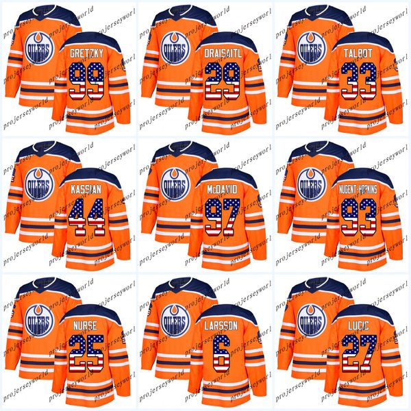 Youth USA Flag Stitched Edmonton Oilers Zack Kassian Connor McDavid Wayne Gretzky Leon Draisaitl Cam Talbot Milan Lucic Ice Hockey Jersey
Youth USA Flag Stitched Edmonton Oilers Zack Kassian Connor McDavid Wayne Gretzky Leon Draisaitl Cam Talbot Milan Lucic Ice Hockey Jersey