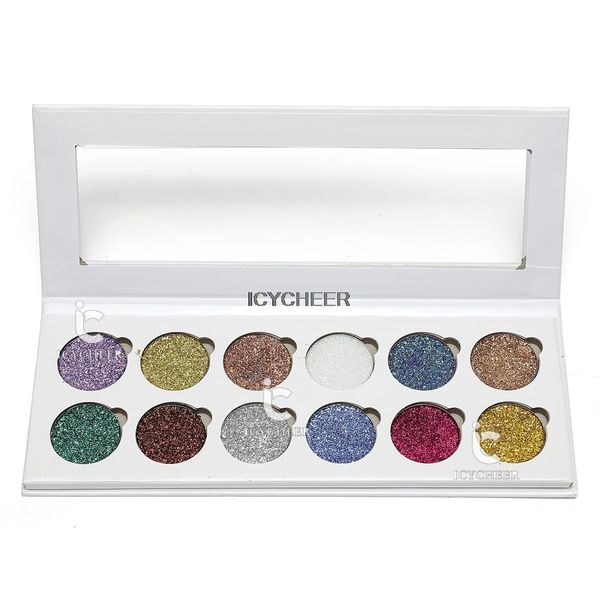 12 colors pressed glitters eyeshadow diamond rainbow makeup eye shadow palette highly pigmented flash shimmer
12 colors pressed glitters eyeshadow diamond rainbow makeup eye shadow palette highly pigmented flash shimmer