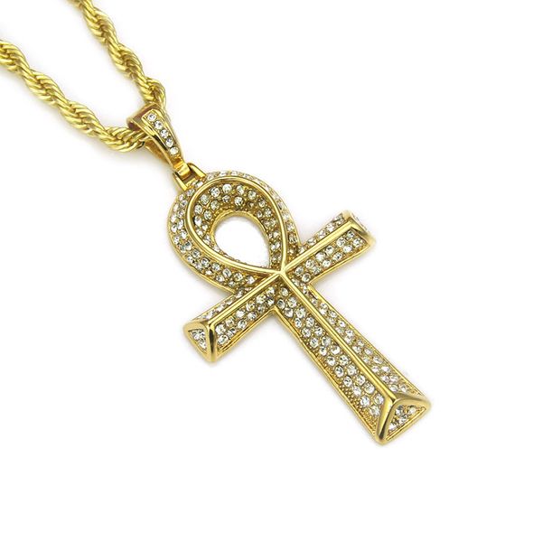 wholesale new hip hop bling iced out jewelry egyptian cross key chain pendant necklace ing, Silver
wholesale new hip hop bling iced out jewelry egyptian cross key chain pendant necklace ing, Silver