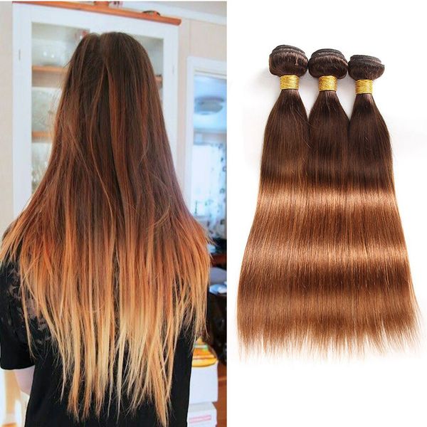 brazilian straight dark to auburn human hair bundles colored 4/30 two tone virgin hair weave wholesale brazilian human hair extensions, Black;brown 
brazilian straight dark to auburn human hair bundles colored 4/30 two tone virgin hair weave wholesale brazilian human hair extensions, Black;brown