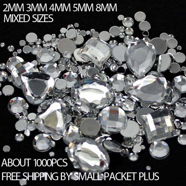 mixed sizes 1000pcs many colors round acrylic loose flatback rhinestone nail art crystal stones for wedding clothing decorations, Silver;gold
mixed sizes 1000pcs many colors round acrylic loose flatback rhinestone nail art crystal stones for wedding clothing decorations, Silver;gold
