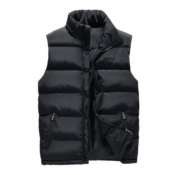 puimentiua 2108 new mens winter sleeveless jacket zipper-up cotton vest classic solid color outdoor puffer vest, Black;white
puimentiua 2108 new mens winter sleeveless jacket zipper-up cotton vest classic solid color outdoor puffer vest, Black;white