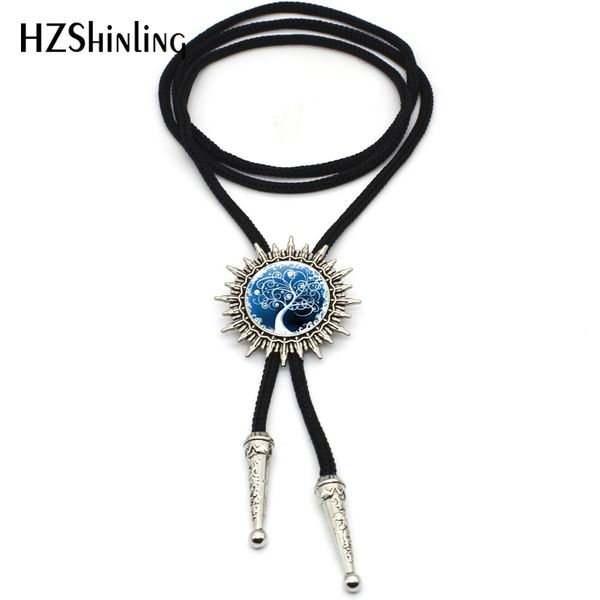 

new arrival tree of life western bolo tie handmade jewelry glass dome abstract tree mens neck tie adjustable wholesale bl-0017, Blue;purple