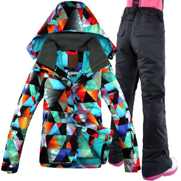 gsou snow women ski jacket pant windproof waterproof outdoor sport wear snowboard suit female winter clothing skiing coat suit
gsou snow women ski jacket pant windproof waterproof outdoor sport wear snowboard suit female winter clothing skiing coat suit