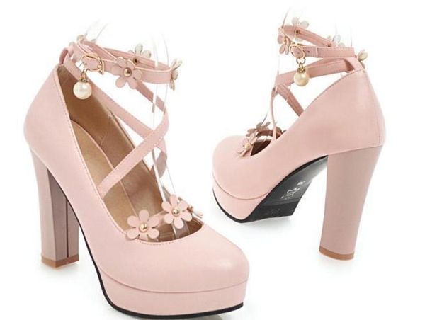 send 2018 spring and autumn new style high heel waterproof table coarse heel women's shoes, Black
send 2018 spring and autumn new style high heel waterproof table coarse heel women's shoes, Black