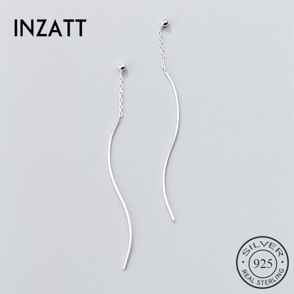 inzatt real 925 sterling silver minimalist geometric twisted stick tassel drop earrings for women fine jewelry accessories, Golden;silver
inzatt real 925 sterling silver minimalist geometric twisted stick tassel drop earrings for women fine jewelry accessories, Golden;silver