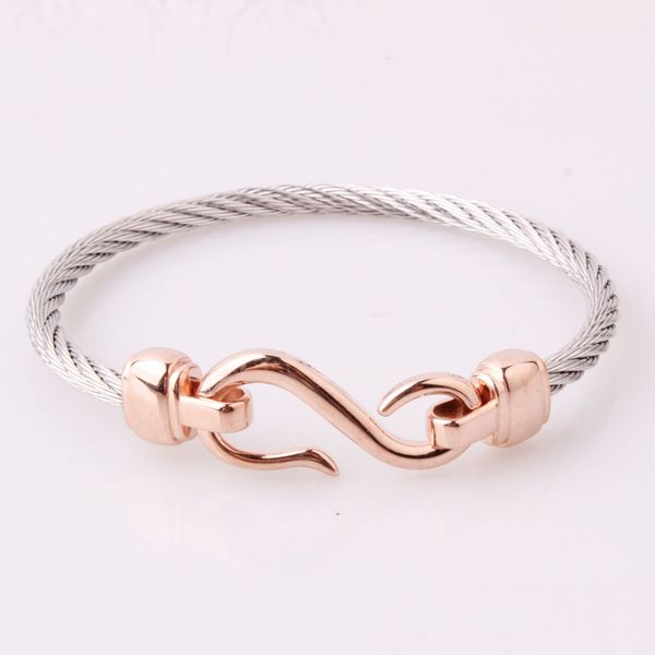 fashion silver&rose gold new jewelry 316l stainless steel mens girls bracelet cuff bangle christmas gift ale, White
fashion silver&rose gold new jewelry 316l stainless steel mens girls bracelet cuff bangle christmas gift ale, White