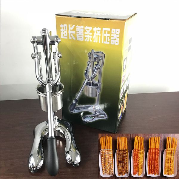 Commercial 30cm long potato french frie maker manual type footlong uper big chip queezer manual making machine
Commercial 30cm long potato french frie maker manual type footlong uper big chip queezer manual making machine