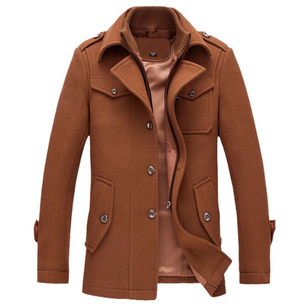 2018 winter jacket men thickening wool coat slim fit jackets fashion outerwear warm man casual jacket coat, Black
2018 winter jacket men thickening wool coat slim fit jackets fashion outerwear warm man casual jacket coat, Black