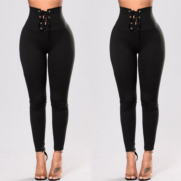 black leggings women 2017 summer autumn full length pencil punk rock pants fitness lace up bodycon capris, Black;white
black leggings women 2017 summer autumn full length pencil punk rock pants fitness lace up bodycon capris, Black;white